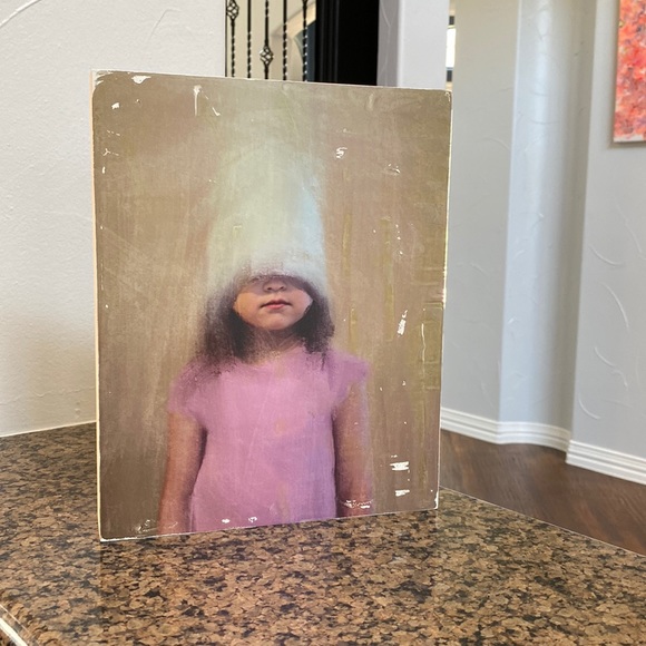 “Witness” - One of a kind Image Transfer on Board Portrait Digital Painting Art - Picture 3 of 16